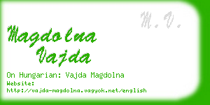 magdolna vajda business card